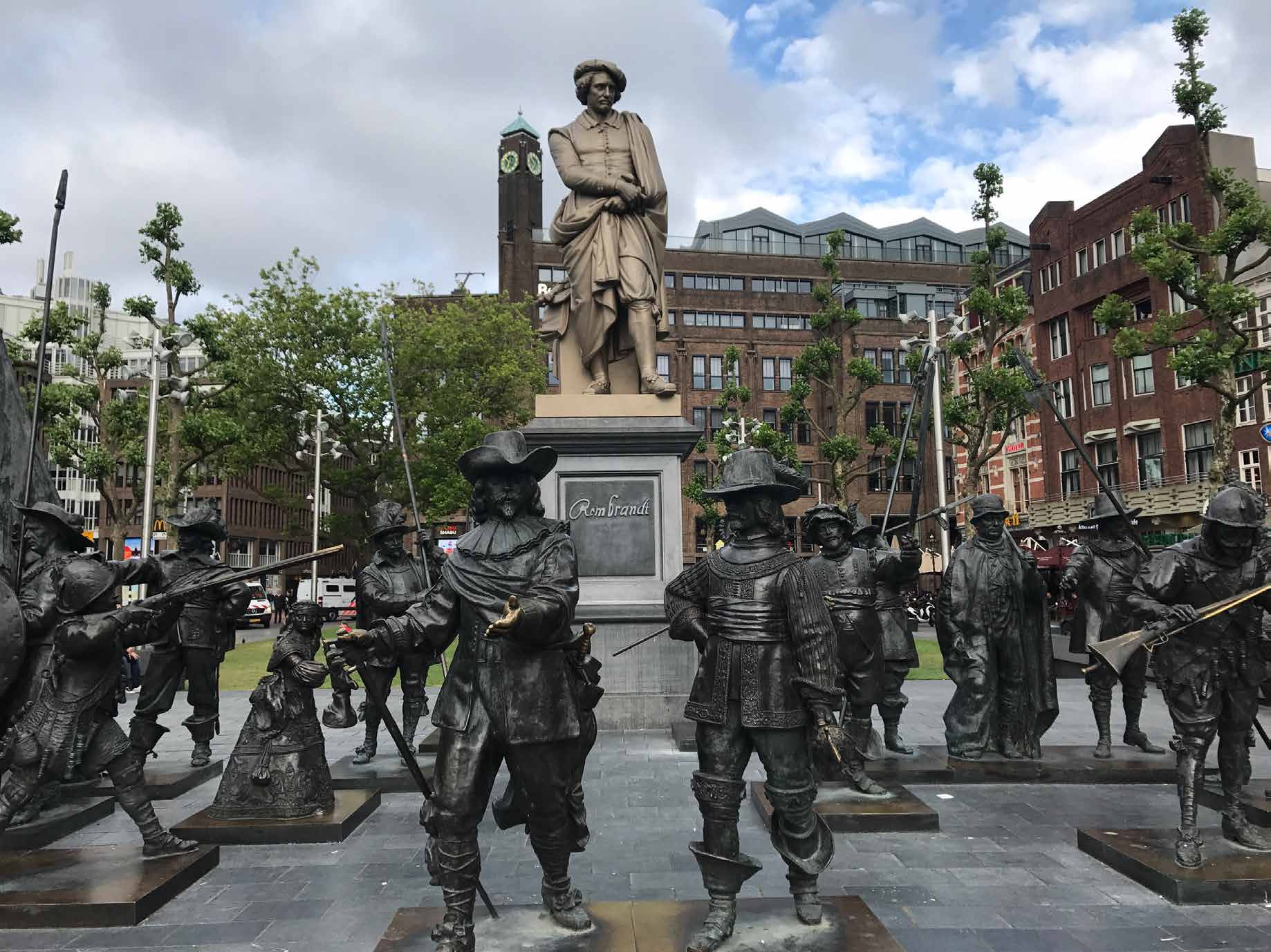 Rembrandt Square Sculpture